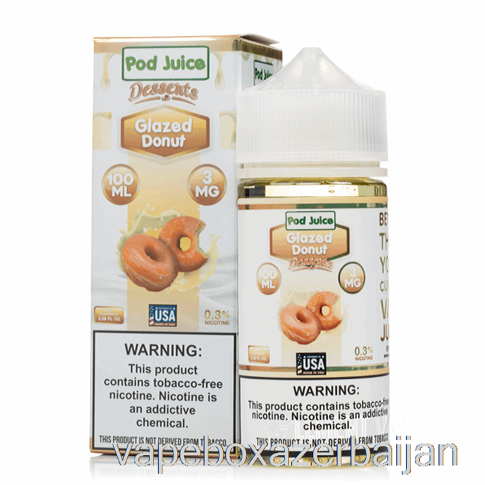 Vape Box Azerbaijan Glazed Donut - Pod Juice - 100mL 0mg